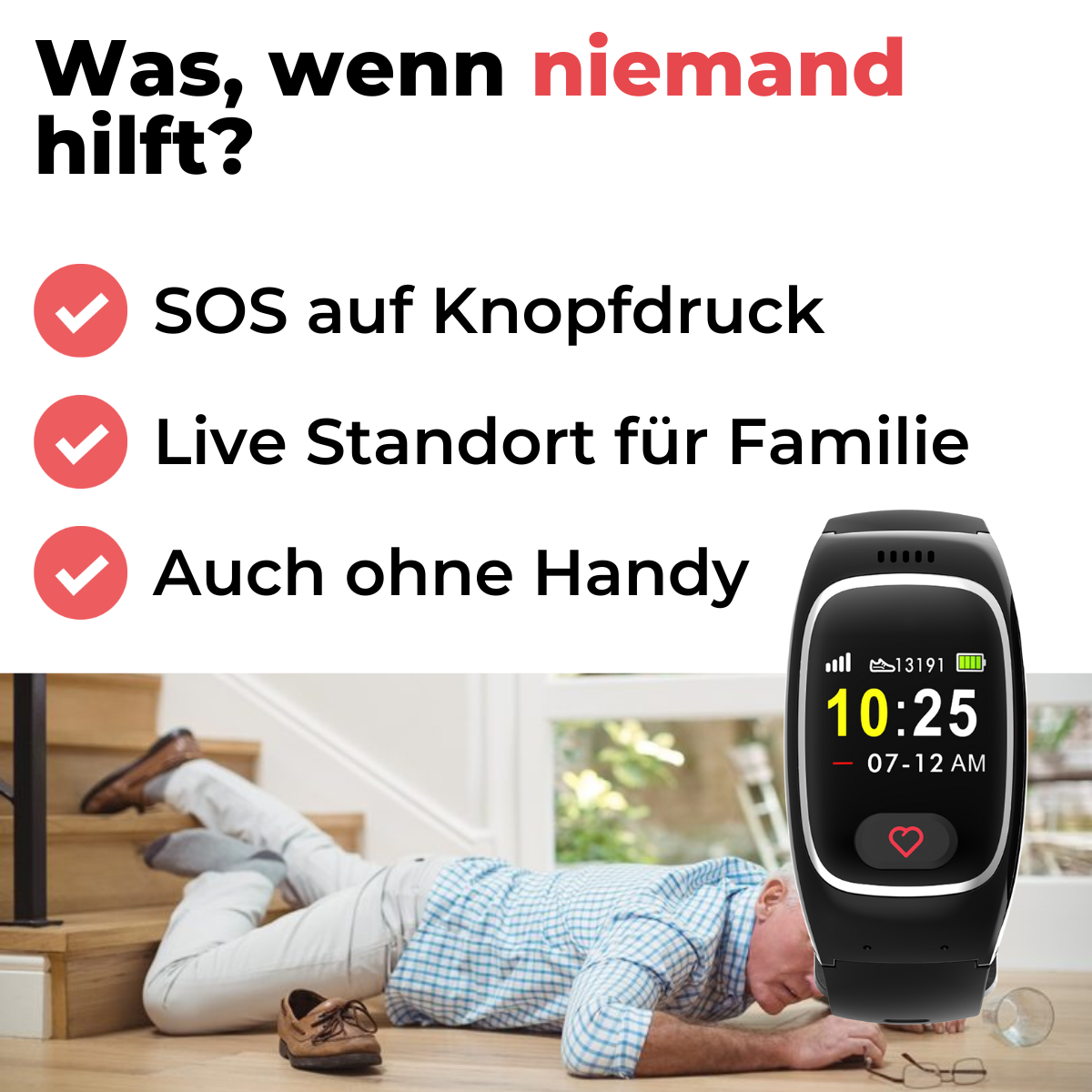 SwissWatches24 - NotrufPlus Armband