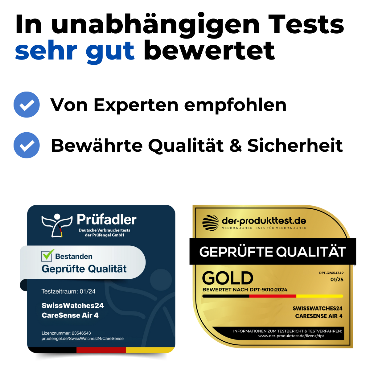 CareSense Air 4 – Notruf- & Gesundheitsuhr für Senioren